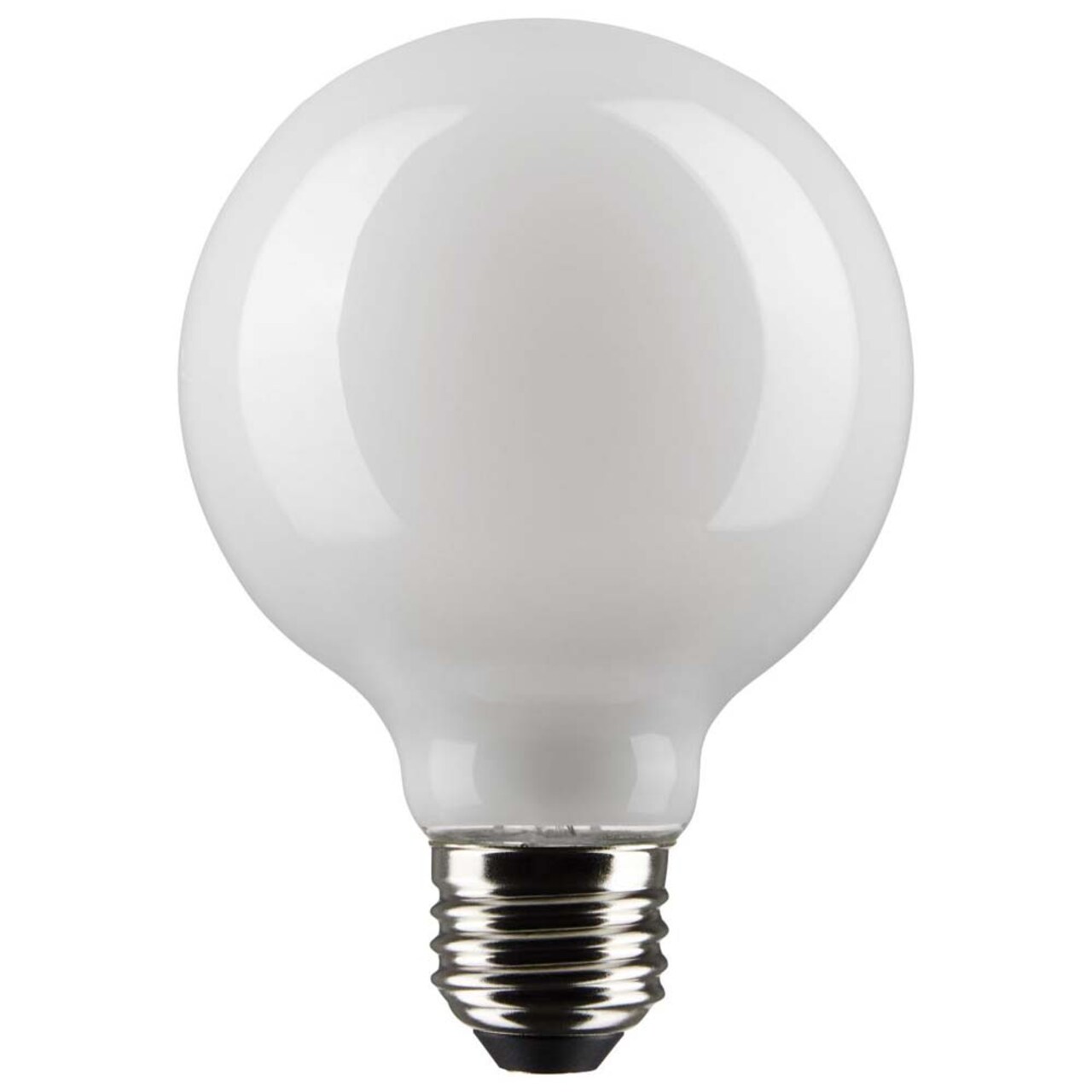 6Pk - Satco 4.5w G25 Globe LED 4000K Medium Base White Dimmable - 40w equiv